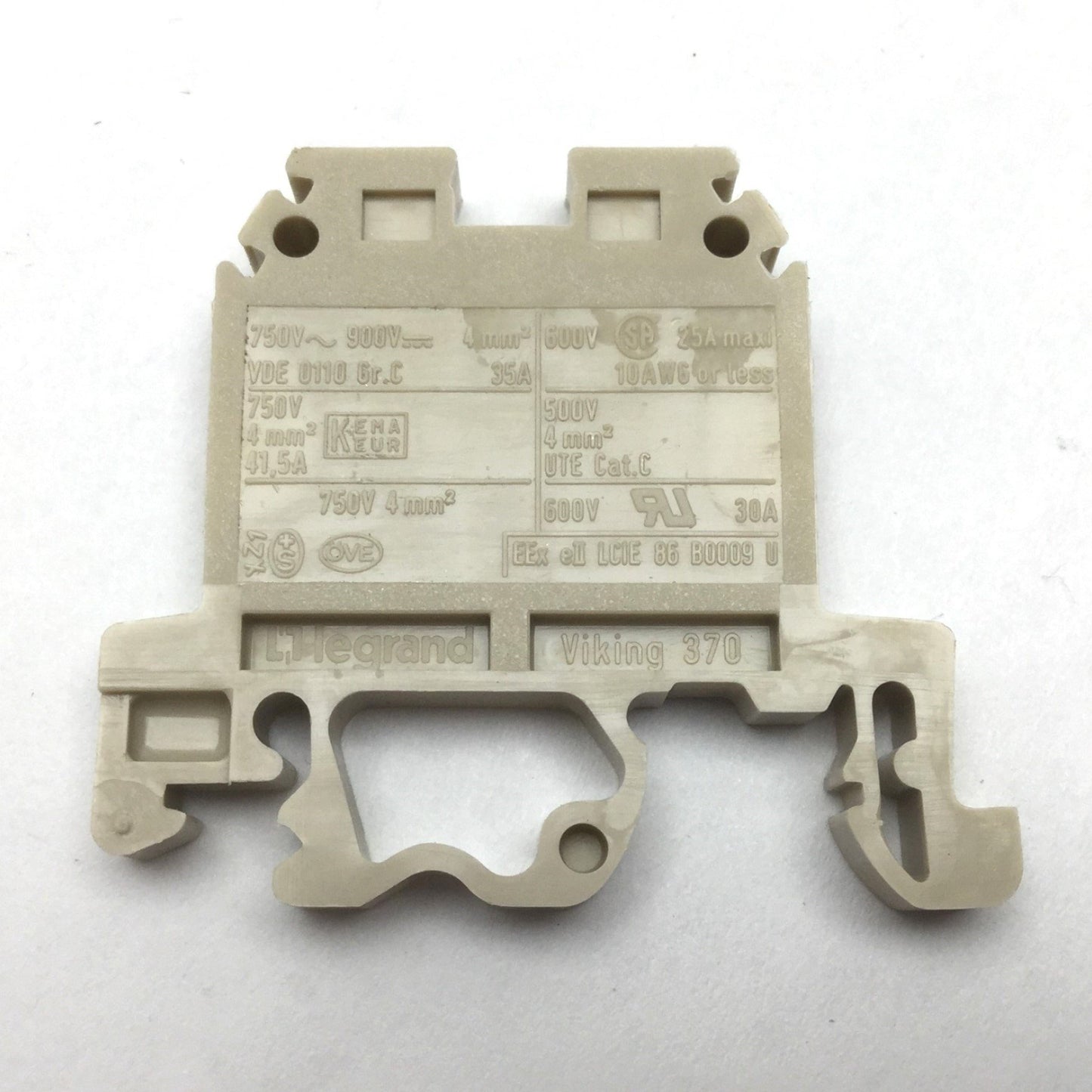 Used Lot of 45 Legrand Viking 370 Terminal Blocks, Rating: 600V 30A, 10AWG or Less