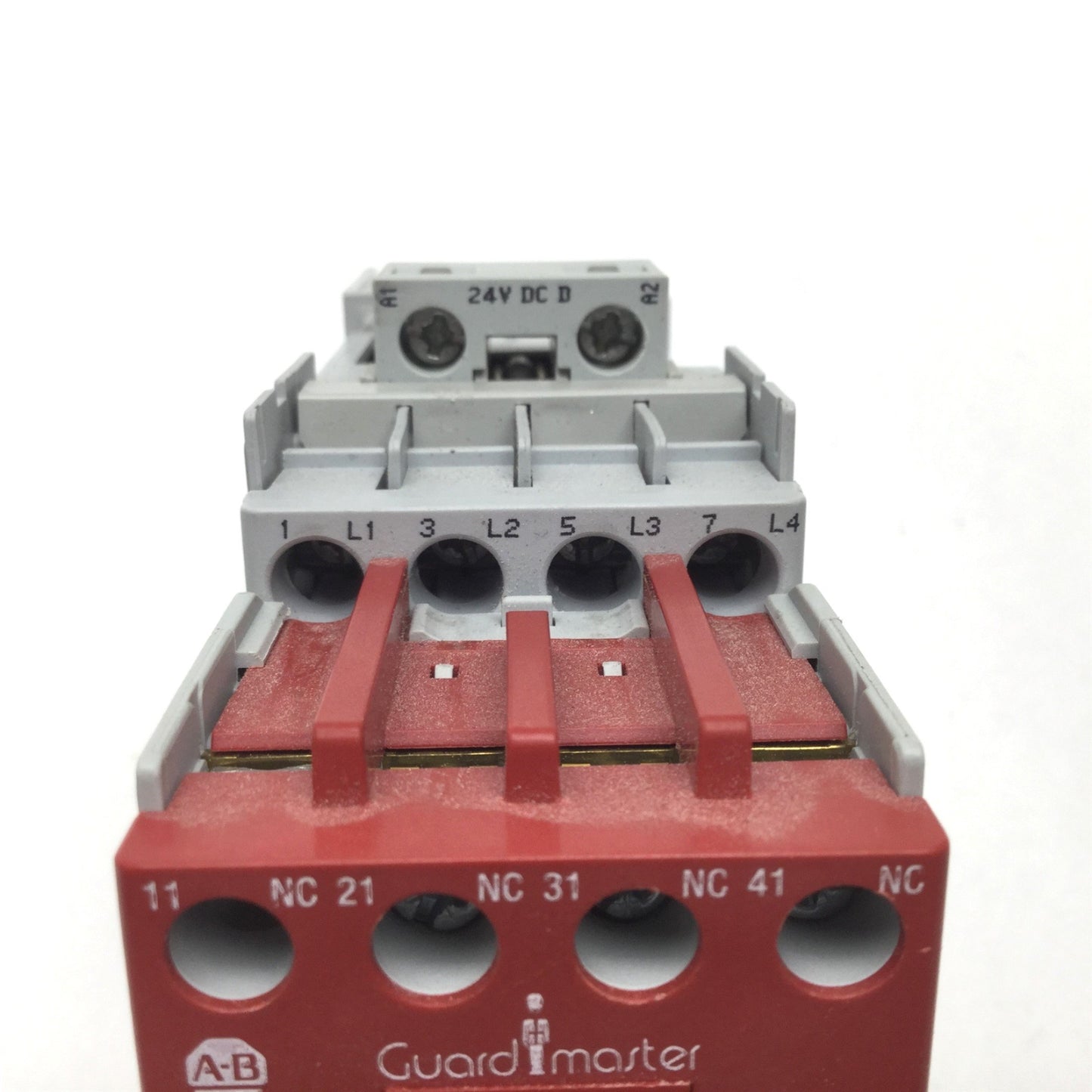 Used Allen Bradley 100S-C12DJ404C Safety Contactor Relay, 4-Pole, Coil: 24VDC