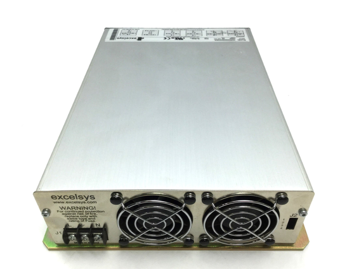 Used Excelsys 3G6D444464K00A Power Supply, 6 Slot, 22.5, 24, and 5 VDC, 1000 Watts