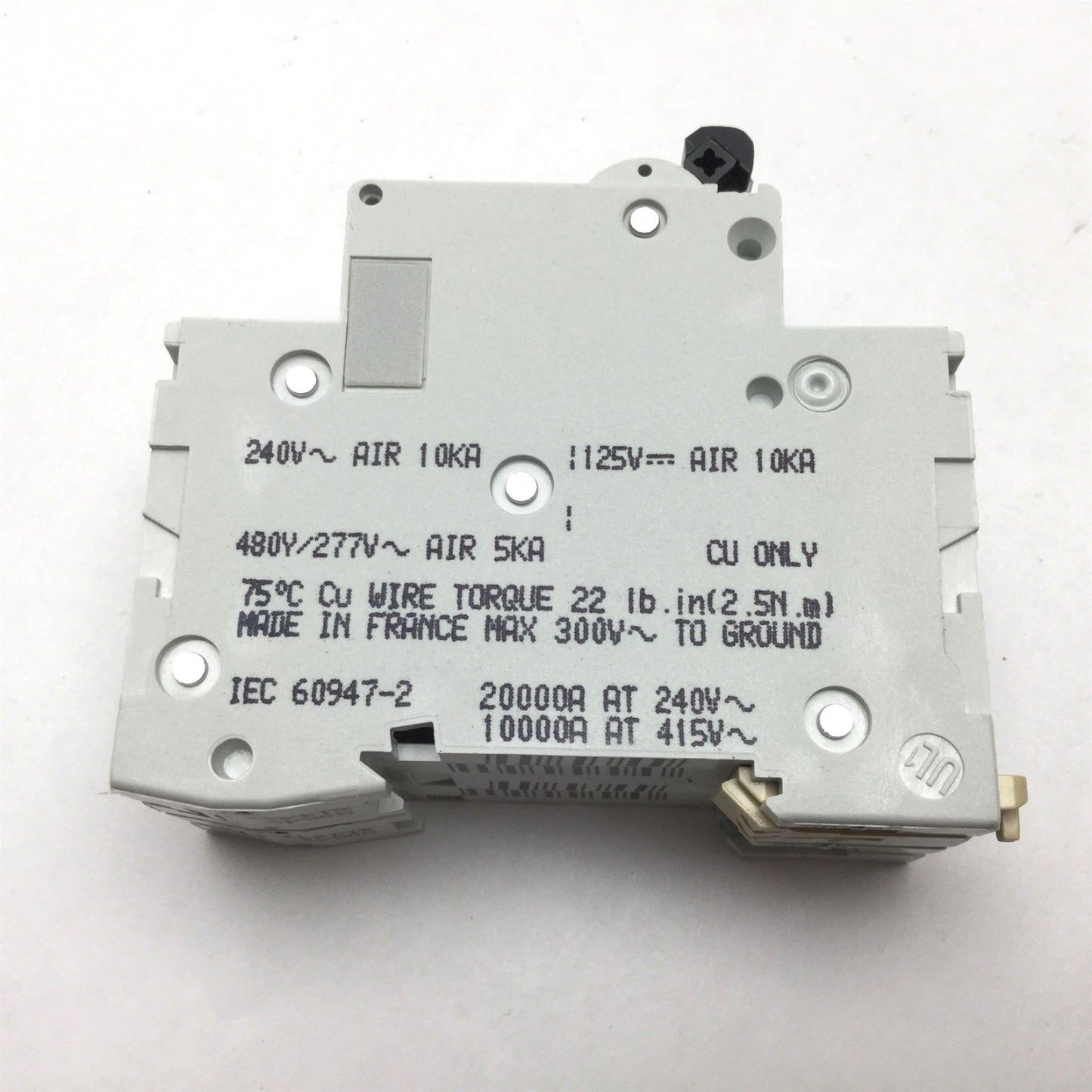 Used Lot of 2 Merlin Gerin Multi9 C60 Circuit Breakers, 2-Pole, C-Curve, Rating: 6A