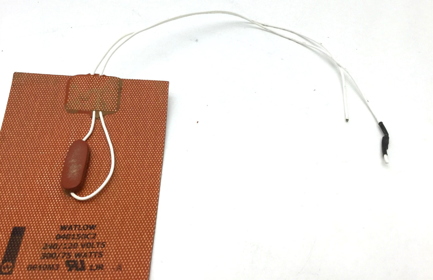 Used Watlow 040150C2 Silicone Rubber Heater Length: 15", Width: 4" 240/120V, 300/75W