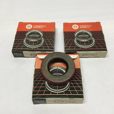 New – Open box Lot of 3 National 450342 Nitrile Oil Shaft Seal 1.0625" Bore x 2" OD x 0.4375" W