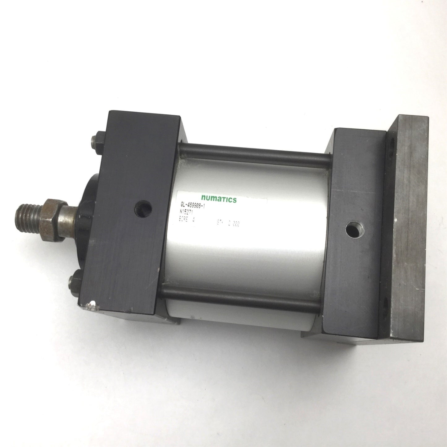 Used Numatics QL-469908-1 N15271 Pneumatic Cylinder, Bore: 4", Stroke: 2", 1/8" NPT