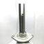 Used Kemutec MINI-INSERT Powerder Mixer Agitator Screw, Blades: 10.5", Screw OD: 2.5"