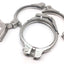 Used Lot of 2 Jacob 4.5" Ringlock Clamps, Adjustable, Inner Diameter: 4", Steel
