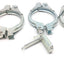 Used Lot of 3 Jacob 3-3/4" Ringlock Clamps, Adjustable, Inner Diameter: 3", Steel