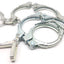 Used Lot of 3 Jacob 3-3/4" Ringlock Clamps, Adjustable, Inner Diameter: 3", Steel
