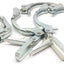 Used Lot of 3 Jacob 3-3/4" Ringlock Clamps, Adjustable, Inner Diameter: 3", Steel