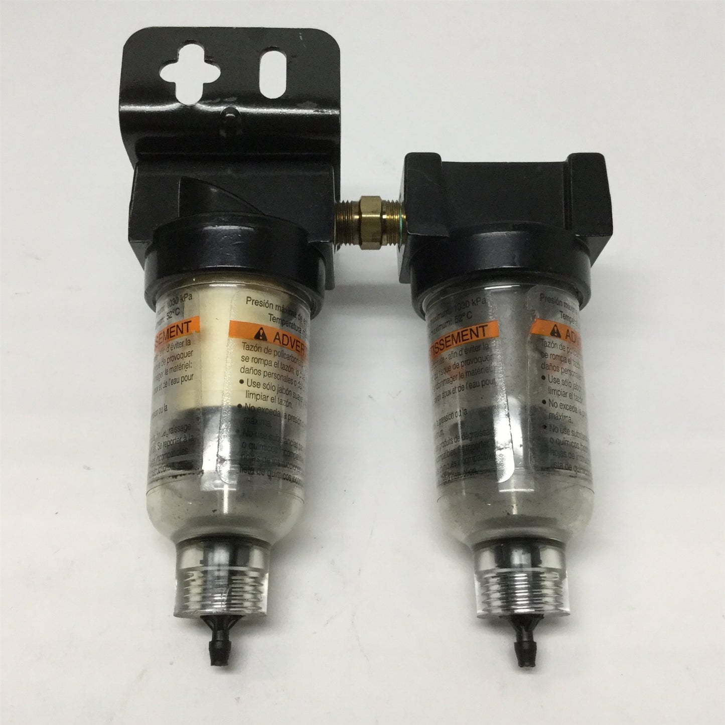 Used Parker 14F05BB & 10F05ED Pneumatic Air Miniature Particulate Filters 150psi