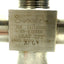 Used Swagelok SS-83XTS6 3-Way Ball Valve 1500PSI Ports: 2x 3/8" Hose 1/4"NPT 316 SS