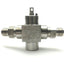 Used Swagelok SS-83XTS6 3-Way Ball Valve 1500PSI Ports: 2x 3/8" Hose 1/4"NPT 316 SS