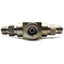 Used Swagelok SS-83XTS6-51DDM 3-Way Ball Valve, 1500PSI, 2x 3/8" Hose 1/4"NPT, 316 SS