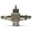 Used Swagelok SS-83XTS6-51DDM 3-Way Ball Valve, 1500PSI, 2x 3/8" Hose 1/4"NPT, 316 SS