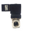Used Burkert 6213 458740 W17LP Solenoid Valve, NC, 2-Way, 1/2"NPT, 145PSI, 24VDC