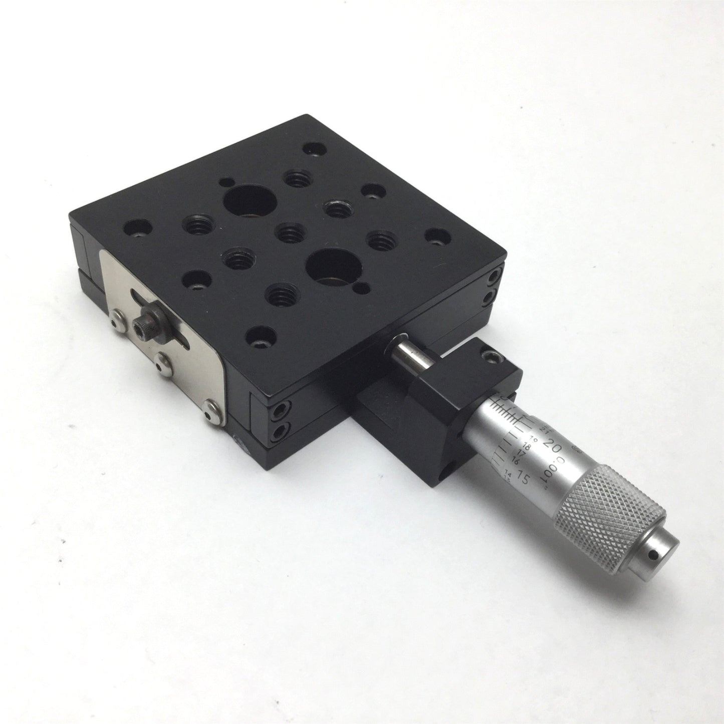 Used Thorlabs MT1 Translation Stage With Micrometer, Travel: 0.5", Stage: 2.4" x 2.4"