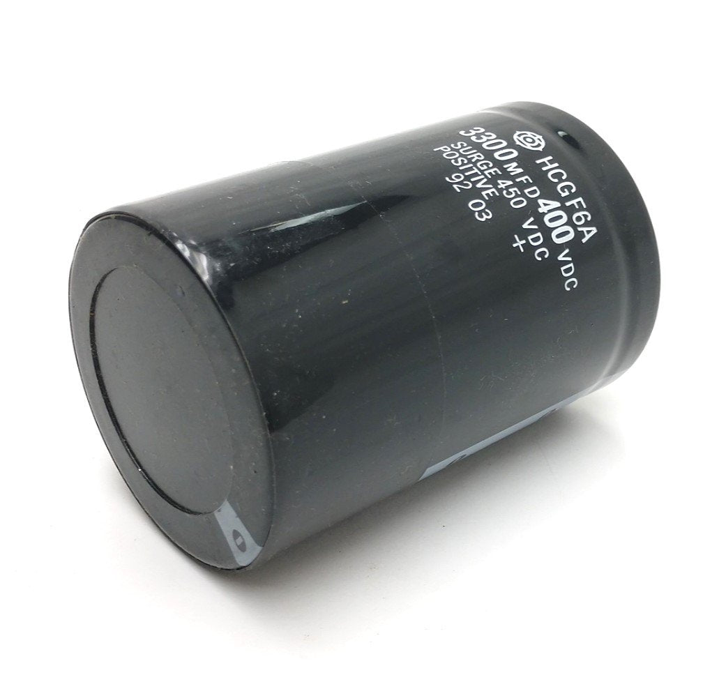 Used Hitachi HCGF6A Capacitor, Rating: 3300 MFD, Surge: 450VDC, Voltage: 400VDC