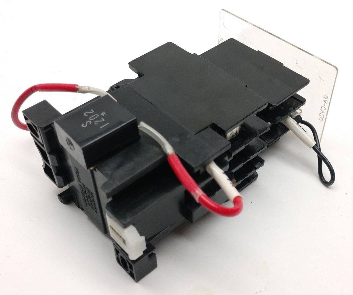 Used Mitsubishi S-K10 Contactor, 3-Pole with N/O Aux, W/ UA-AX2 Auxiliary Block