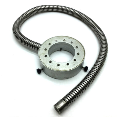 Used Fiber Optic Light Ring , 50mm ID, 88mm OD, 11mm Bundle, 16mm Input, 24" Long