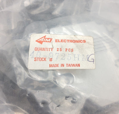 New Lot of 25 New Aim Cambridge-Cinch 40-9725HMG Hood, Clamp Type: D-Sub, Straight