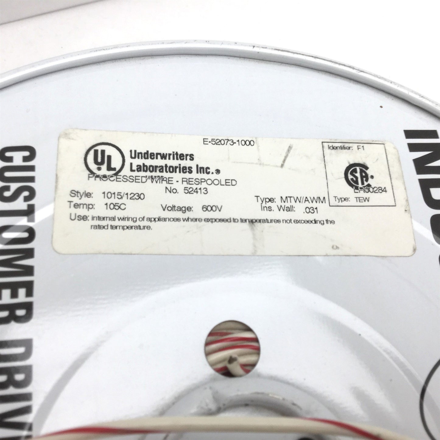 New – Open box Tinned Copper Electrical Wire, Length: ~1000 ft, 16AWG, 26 Strands, 600V