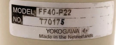 Used Yokogawa FF40-P22 Conductivity Cell Housing, 0.1-10l/min, 145PSI Max, 1/2"NPT