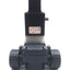 Used Burkert 42008 Solenoid Diaphragm Valve, 2-Way, NC, 7-85PSI, 1" True Union, 24VDC