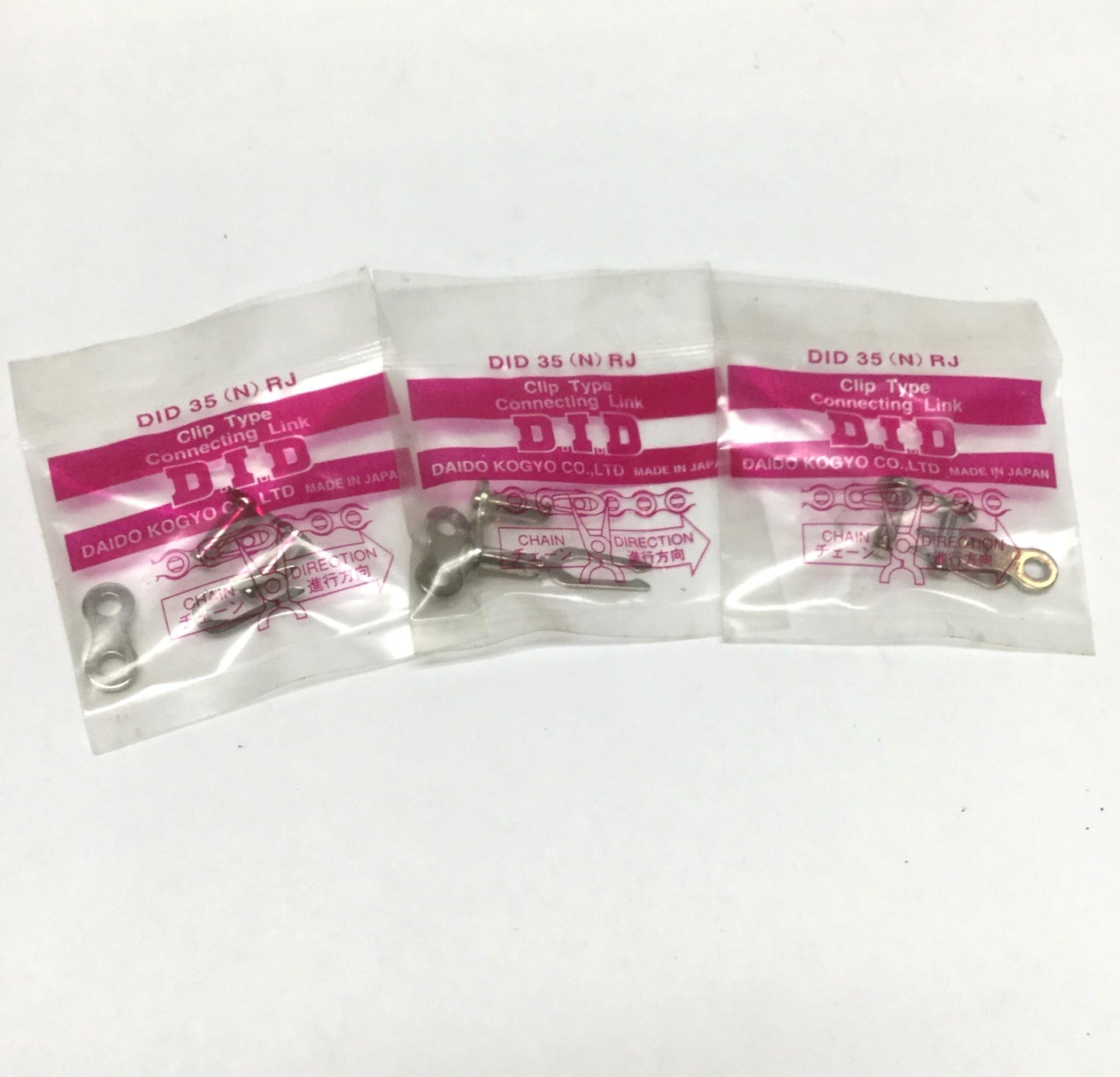 New Lot of 3 Daido DID 35 RJ Roller Chain Clip-Type Connecting Links