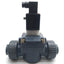 Used Burkert US07585 Solenoid Diaphragm Valve, 2-Way, NC/NO, 7-87PSI, 1"NPT , 24VDC