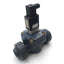 Used Burkert US07585 Solenoid Diaphragm Valve, 2-Way, NC/NO, 7-87PSI, 1"NPT , 24VDC