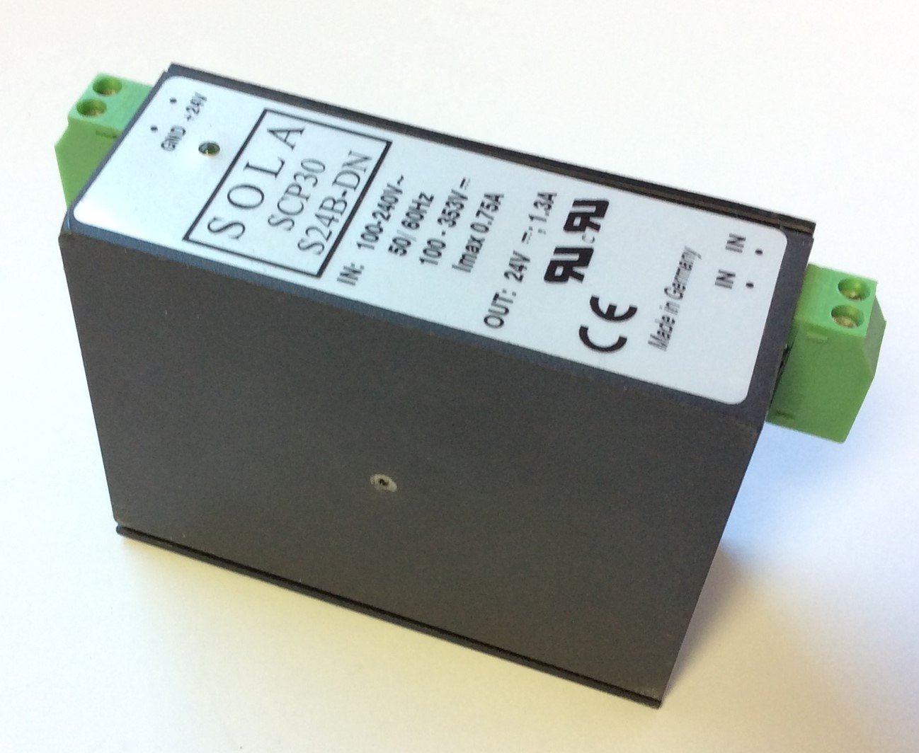 Used Sola SCP30 S24B-DN Power Supply Input: 100-240VAC 0.75A, Output: 24VDC 1.3A