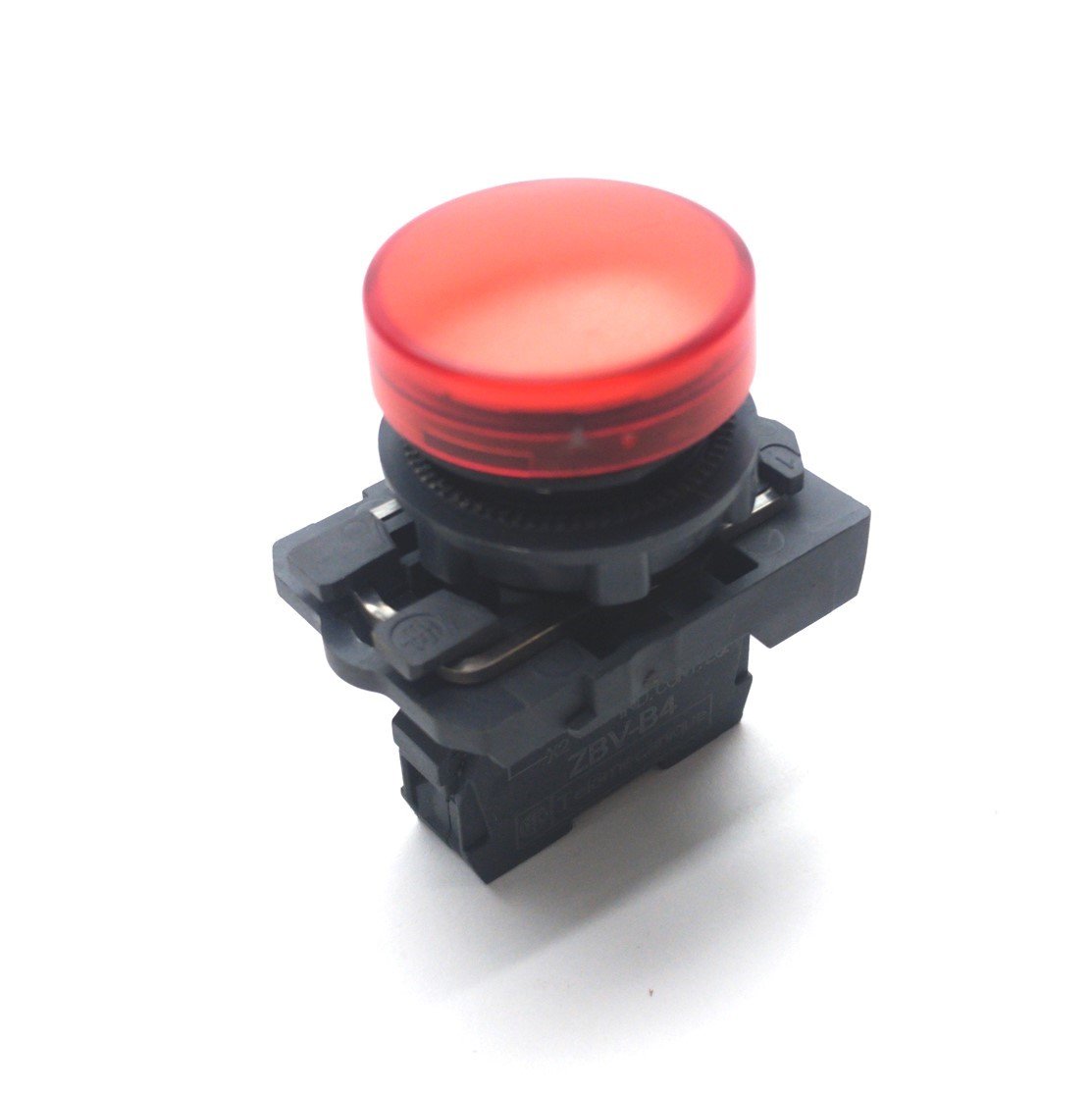Used Lot of 4 Telemecanique ZBV-B4 Red LED Pilot Lights, ?20mm Hole, 24V AC/DC