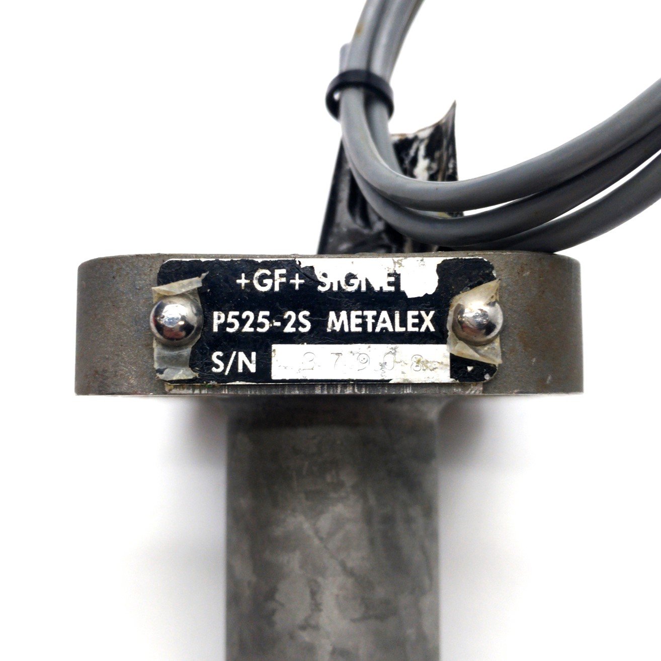 Used GF Signet P525-2S Metalex Flow Sensor 1.6-20ft/s 1.25-12" Pipe 9-14Hz per ft/s