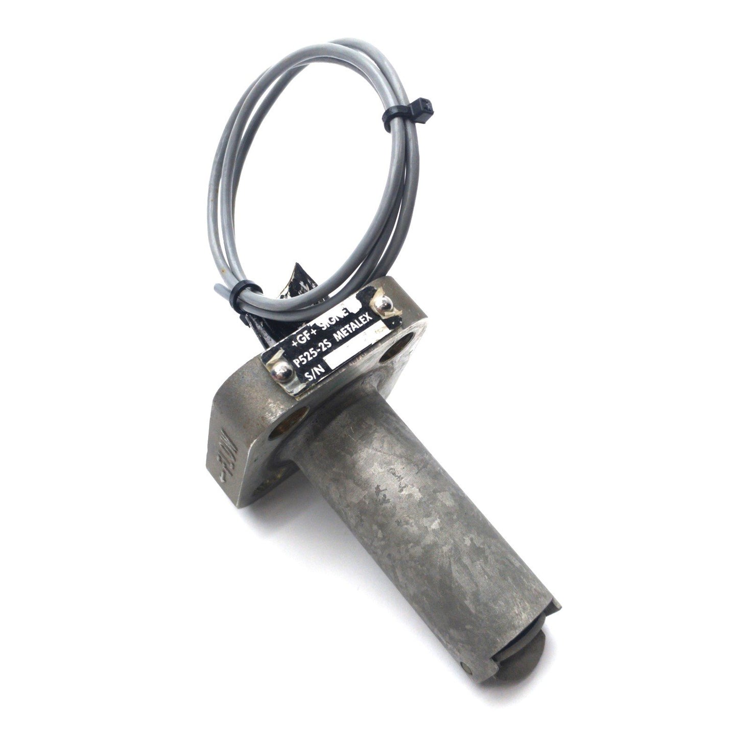 Used GF Signet P525-2S Metalex Flow Sensor 1.6-20ft/s 1.25-12" Pipe 9-14Hz per ft/s