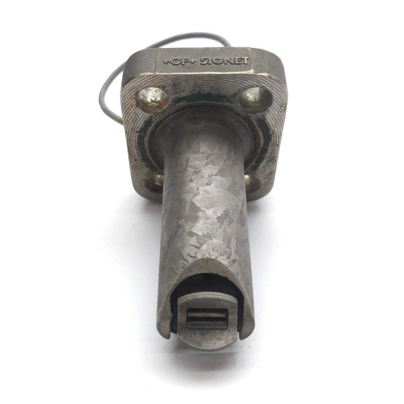 Used GF Signet P525-2 Metalex Flow Sensor, 1.6-20ft/s, 1.25-12" Pipe, 9-14Hz per ft/s