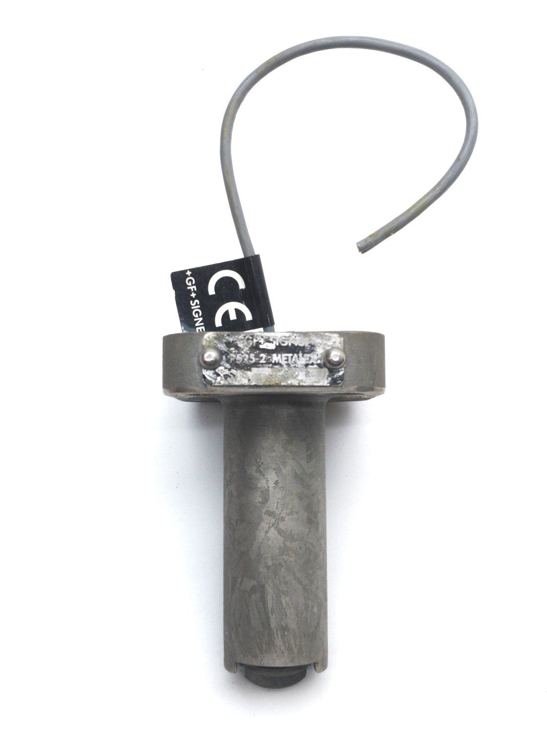 Used GF Signet P525-2 Metalex Flow Sensor, 1.6-20ft/s, 1.25-12" Pipe, 9-14Hz per ft/s