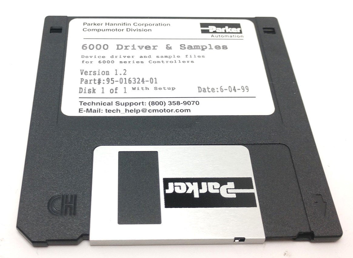 Used Parker 95-016324-01 Device Driver & Sample Files for 6000 Series Controller V1.2