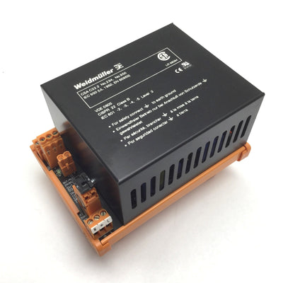 Used Weidmuller 991748 Power Supply, Input: 115-230VAC 1.2-0.6A, Output: 24VDC 2.1A