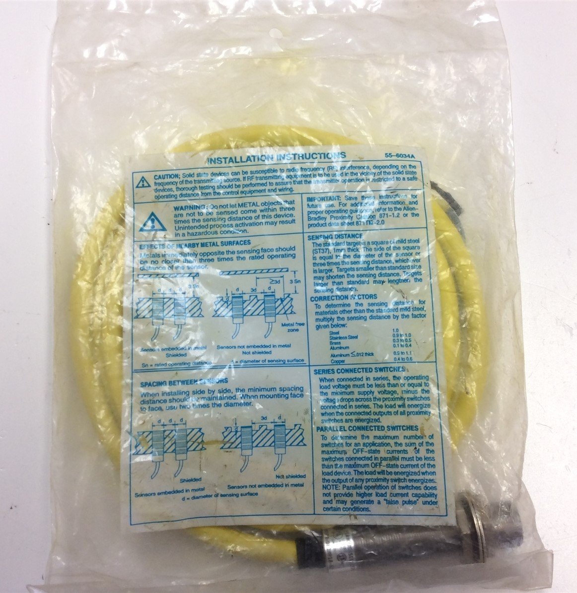 New Allen-Bradley 871TM-DF3NP18-H2 Series A Proximity Sensor 10-30VDC 10 Hz, 3mm