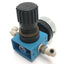 Used Festo PA6-GF-30 Pneumatic Regulator, w/Gauge: 1-11bar, 1/4" NPT, Max : 200 PSI