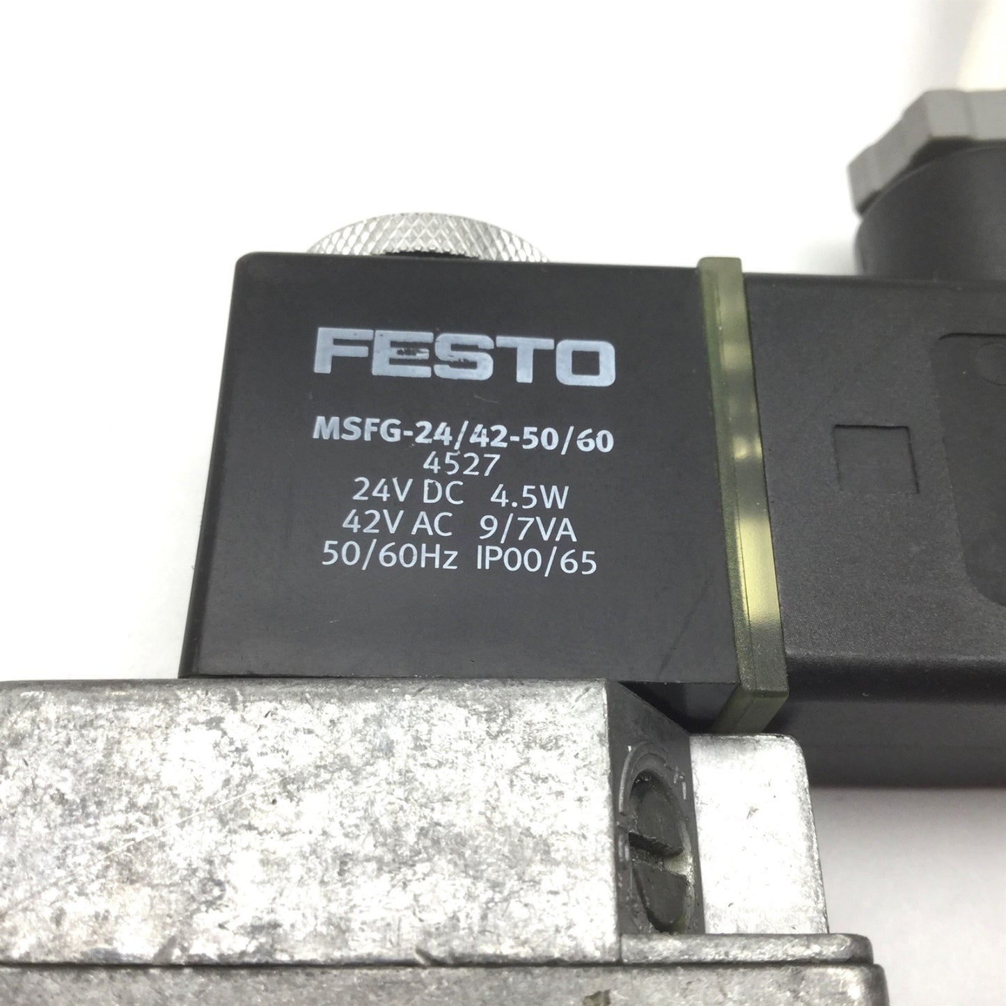 Used Festo MFH-3-1/8 Solenoid Valve, 2-Position 3-Way, Ports: G 1/8, 24VDC/42VAC