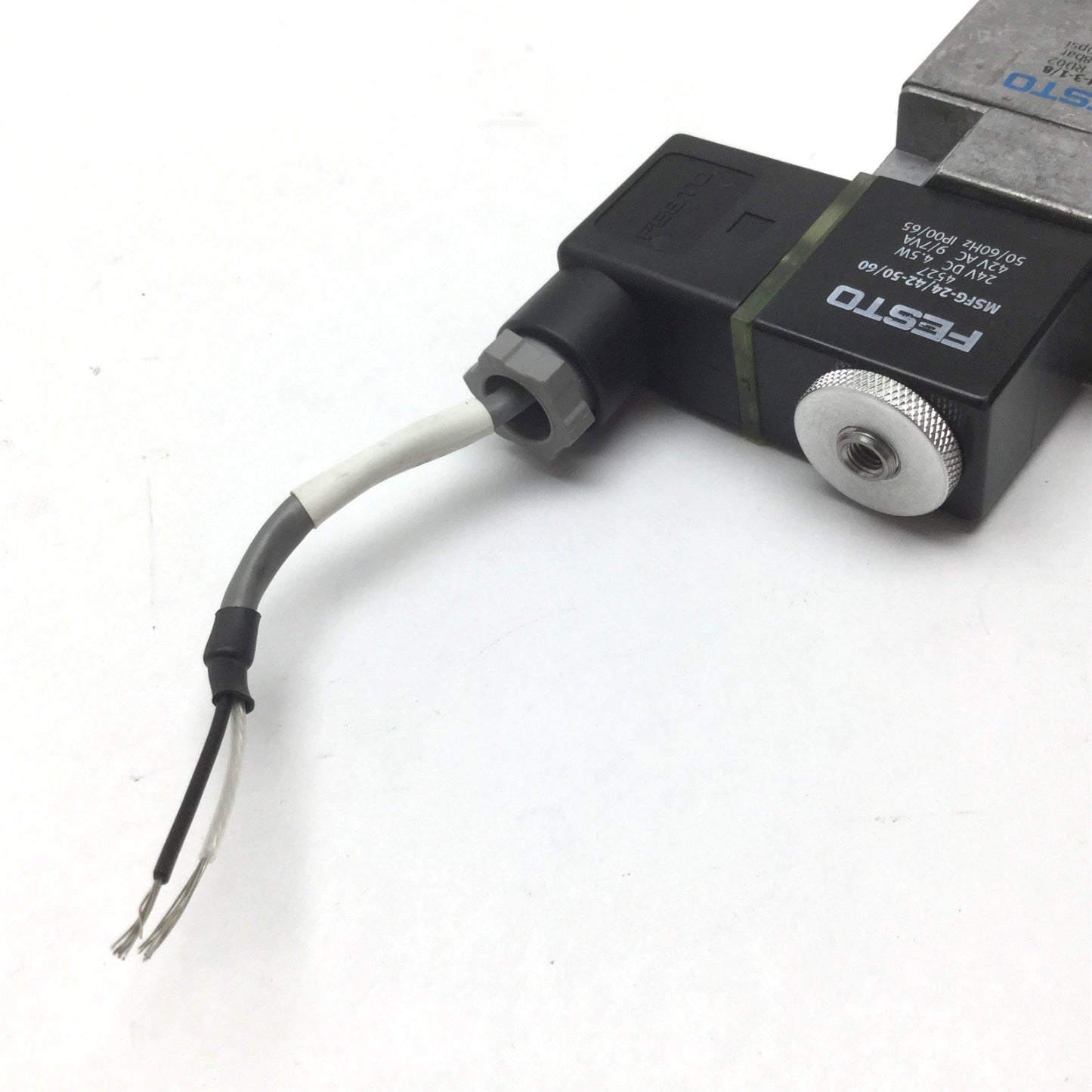 Used Festo MFH-3-1/8 Solenoid Valve, 2-Position 3-Way, Ports: G 1/8, 24VDC/42VAC