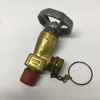 New – Open box Oxweld V-48 Butane Propane Gas Shut-Off Valve 1/2NPT Inlet, CGA-555 Outlet