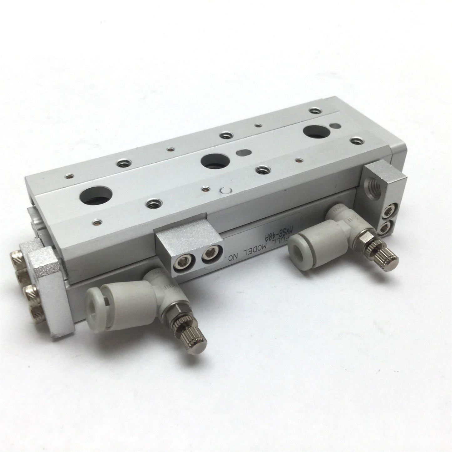 Used SMC MXS6-40 Pneumatic Slide Table, Stroke: 40mm, Bore: 6mm, 0.15-0.7MPa