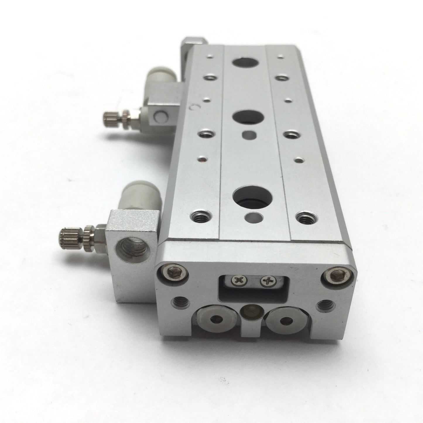 Used SMC MXS6-40 Pneumatic Slide Table, Stroke: 40mm, Bore: 6mm, 0.15-0.7MPa
