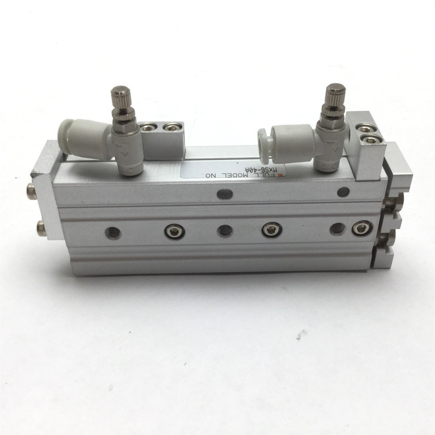 Used SMC MXS6-40 Pneumatic Slide Table, Stroke: 40mm, Bore: 6mm, 0.15-0.7MPa
