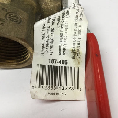 New Mueller 107-405 Full Port Brass Ball Valve 1", 600 PSI