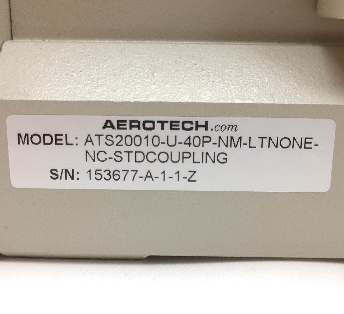 Used Aerotech ATS20010-U-40P Mechanical Bearing Ball-Screw Linear Stage 100mm w/Motor