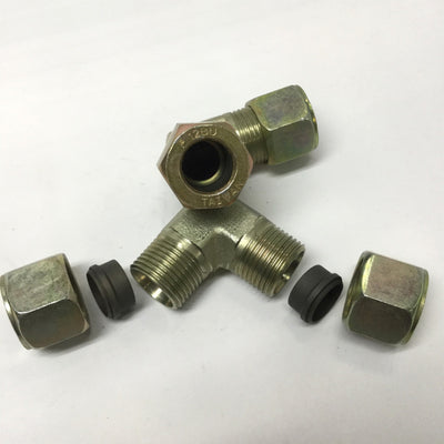 New – Open box Lot of 2 Parker 12 EBU-S Ferulok Hydraulic Flareless Union Elbow 3/4" Tube