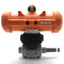 Used GF Type 233 Pneumatically Actuated Ball Valve, 3/8"NPT, 100PSI Control, NC, PVC