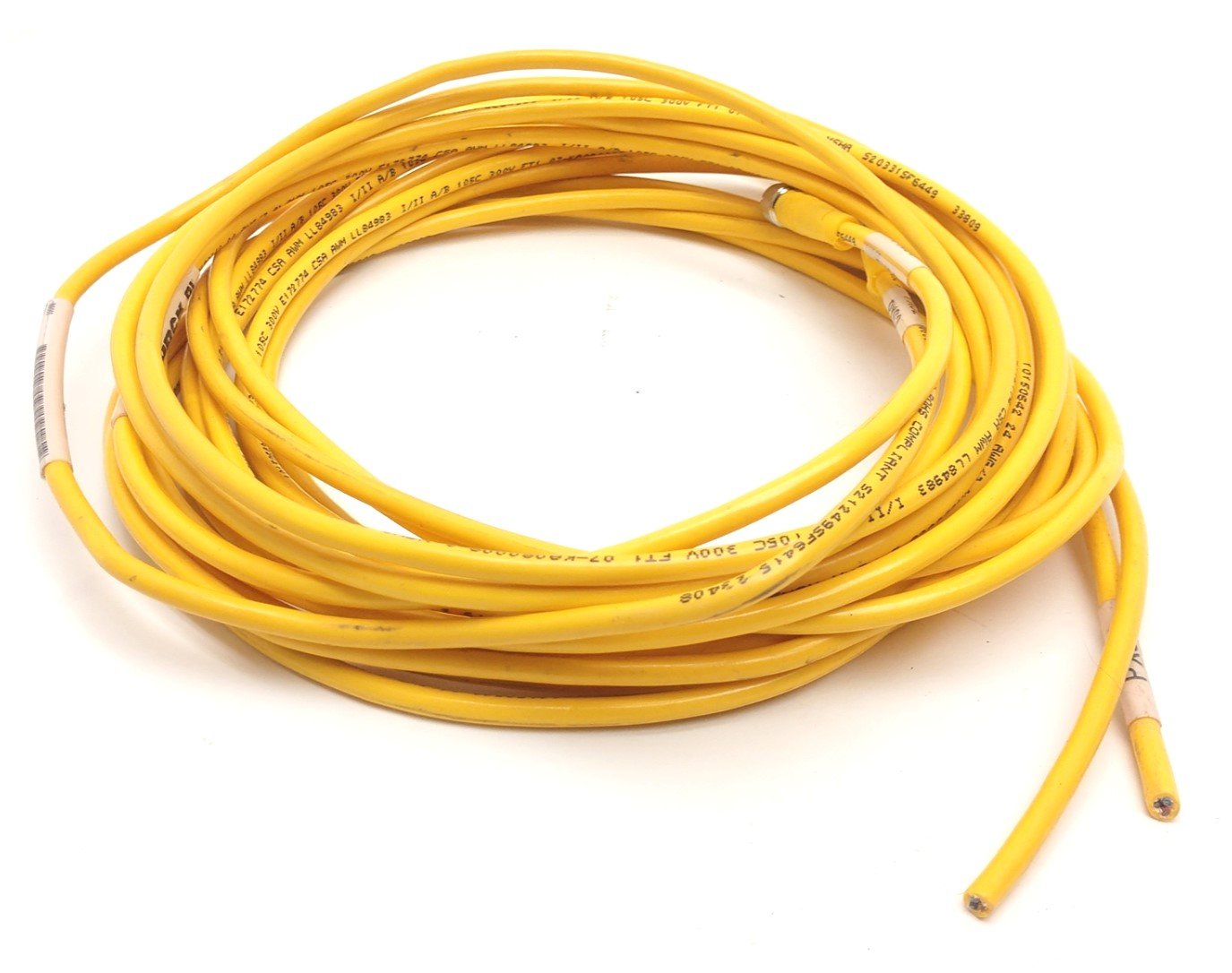 Used Lot of 2 Turck U2515-22 Cable, 14' long, 3 Conductor, M8 Female Connector